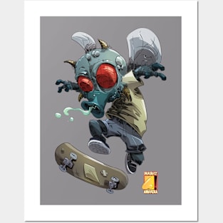 skater fly Posters and Art